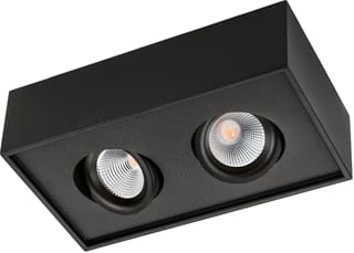 SG Lighting - Cube Lux Plafond-/wandarmatuur 2Xled Zw 27K