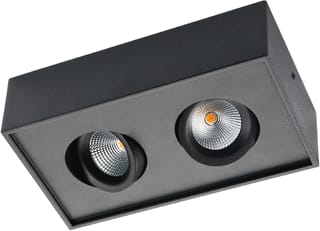 SG Lighting - Cube Plafond-/wandarmatuur dtw zw 2x led