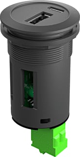 Schlegel - Keuzeschakelaar frontelement krjsw_2usb_ac_5v