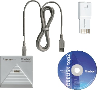 Theben - OBELISK PC-programmeerset EIB-schakelklok Progset Top2