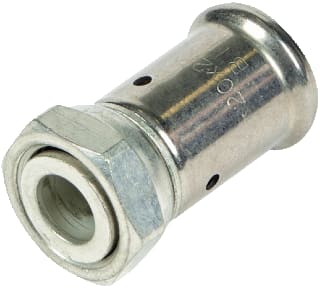 Henco - 26P-Z Fitting met 2 aansluitingen Pers/Schr.Ov/Kop.16X1/2Bi