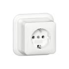 Gira - Opbouw Wandcontactdoos (WCD schakelmat.) Schuko+K/P Opb 1-V