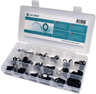 De Beer - Assortimentsdoos sanit. afdichtmat. Doos 180 O-Ringen