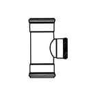 Pipelife - Renofort SN 4 Fitting met 3 aansluitingen T-Stuk 3X Mf 90Gr 125X50
