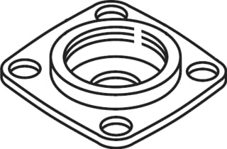 Grundfos - Mech. toebeh./onderdelen v pompen Passtuk A22 Dn32Vkx2"