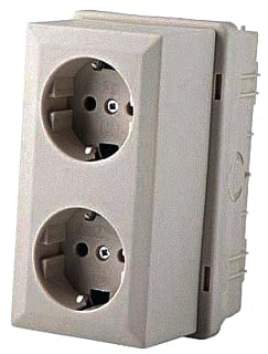 Power - Install Opbouwdoos wand/plafond lasds 2v cds wit