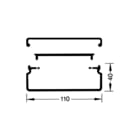 Hager - Tehalit LF Leidingkanaal Teha Kabkan 40X110 Grs Lg2