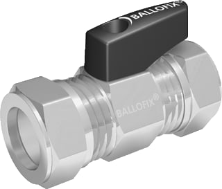 Broen - Ballofix B3856 Kogelafsluiter Kogkr 15Kn+Hend Bl