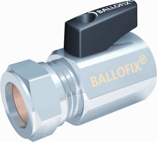 Broen - Ballofix B3866 Kogelafsluiter Kogkr 1/2Bix15Kn+Hend Zw