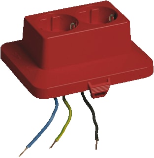 Attema - Cable-mate AK2-C2 Deksel voor opbouwdoos wand/plafond Deksel+2V Wcd Ak2 Rood