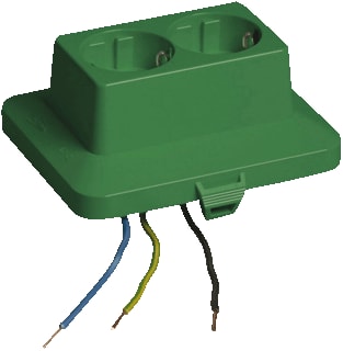 Attema - Cable-mate AK2-C2 Deksel voor opbouwdoos wand/plafond Deksel + 2V Wcd Groen