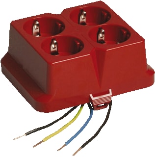 Attema - Cable-mate AK2-C4 Deksel voor opbouwdoos wand/plafond Deks+ 4V Wcd Ak2 Rood