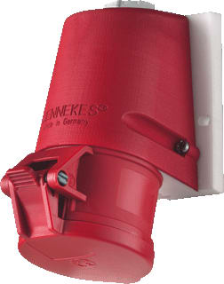 Mennekes - Twincontact CEE-wandcontactdoos Wcd Cee 5P 32A 400V Twin