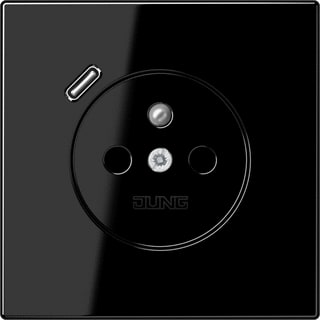 Jung - LS RANGE Wandcontactdoos (WCD schakelmat.) wcd+lader ls zw pen