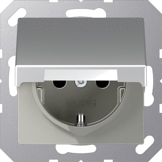 Jung - A RANGE Bed.element / centr.pl. schakelmat. afdekk a500 alu