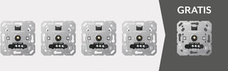 Jung - Dimmer Draaidim Nl1730Ak54 Ds5