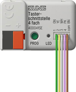 Jung - Binaire ingang bussysteem Knx Interface 4-Vd Secure