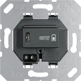 Jung - USB-voeding Usb-Pd Laadcds 1Xc 60W Zw