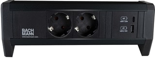 Bachmann - Bureau aansluitunit Desk 1-2X 230Rv Ra +1Xusb