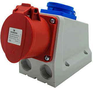 Power - CEE-wandcontactdoos Cee Opb Wcd Combi 5P 16A