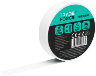 TRADEFORCE - Zelfklevende tape TAPE PVC 15MM WIT
