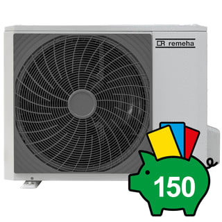 Remeha - Warmtepomp (lucht/water) split uitv Warmtep Buiten 4 Mr Hk492