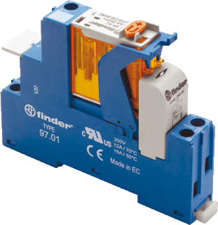 Finder - 4C Schakelrelais Rel.Comp+Led 4C1P16A/24Dc