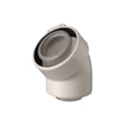 Ubbink - Concentr. RGA/LTV hulpstuk 2 aansl. rlx pp bocht 45gr. 60/100
