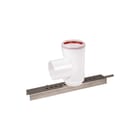 Ubbink - Rolux Flex Enkelw. rookgashulpstuk 2 aansl. Ra120 Bocht Met S-Steun110