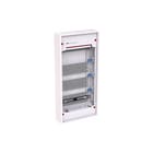 ABB - AK600 Groepenkast, leeg medverd 4r z deur ral9016