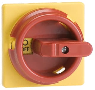 ABB - SwitchLine OZ Bedieningsknop v vermogensschak. Bedkn Rnd Rd-Gl Vergrbr