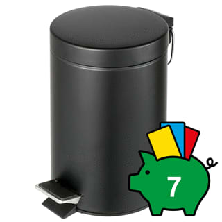 Geesa - Hotel Afvalemmer Pedaalemmer 3L Matzwart
