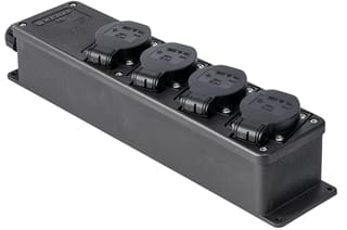 Keraf - 15B Contactdooscombinatie Snoercentr 4Xschk 16A