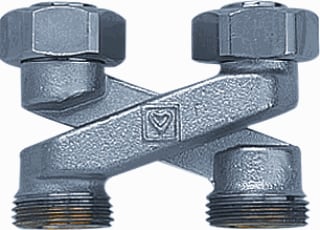 Herz - 3004 H-onderblok Passrstk-X 2X Hoh40Mm 3/4