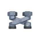 Herz - 3004 H-onderblok Passrstk-X 2X Hoh40Mm 3/4