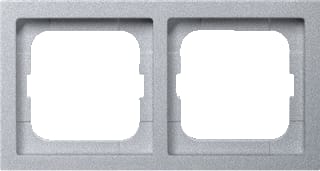 ABB Busch-Jaeger - Future Linear Afdekraam schakelmateriaal Afdkrm 2V Aluzilver