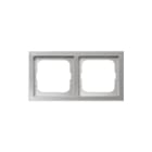 ABB Busch-Jaeger - Pure Stainless Steel Afdekraam schakelmateriaal Afdkrm 2V Pure Stainles Stl
