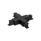 Prolumia - Elektr. toebeh. v verlichtingsarm. 3-fase rail x-kopp zwart