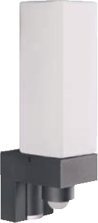 Steinel - L 266 Cube Plafond-/wandarmatuur ir arm l266 alu-antr