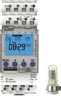 Theben - Luna Schemerschakelaar voor DIN-rail Schemsch Klok Ob 1K Rcmo