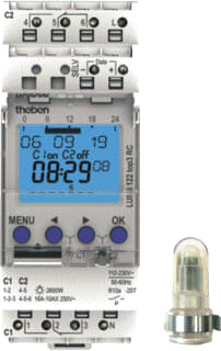 Theben - Luna Schemerschakelaar voor DIN-rail Schemsch Klok Ob 2K Rcm