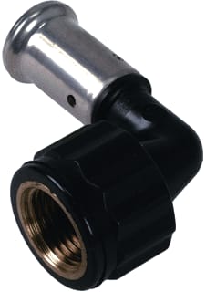 Henco - 6PK Fitting met 2 aansluitingen Knstknie Bi/Dr16X1/2