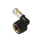 Henco - 6PKG Gas Fitting met 2 aansluitingen Gas P.Knie Bi 20X1/2