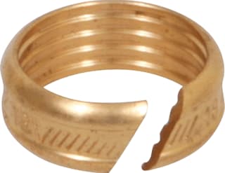 Henco - Split Olive Knelring Messing 16Mm