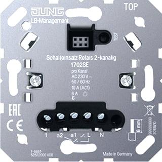Jung - Elektronische schakelaar (compleet) Relaiseenheid 2Kan