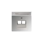 Jung - Aluminium/Edelstaal/Chroom Inzetplaat schakelmateriaal inzetplt 2x mj uae gcr ls