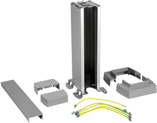 Legrand - Energiezuilen Aansluitzuil Zuil 1 Comp 45Mm 0,3M Alu