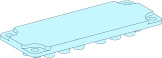 Schneider Electric - Invoerplaat sparing kast/lessenaar Prisma G Blinde Kabdpl
