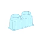 Schneider Electric - Invoerplaat sparing kast/lessenaar Prisma G Kabdrvrpl 2Ing