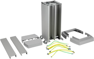 Legrand - Aansluitzuil ZUIL 4 COMP 45MM 0,3M ALU